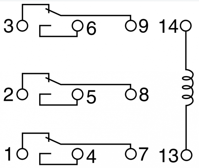 HH53PL 220VAC Automotive Power Relay Electromagnetic With LED Indicator 2