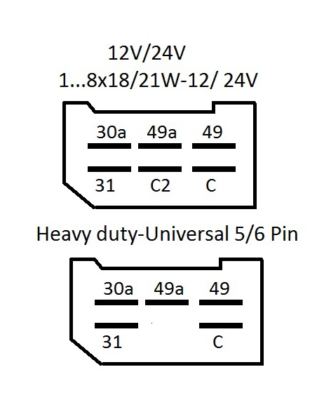 Flasher Relay Blinkgeber 4DM 001 863-081 12V/24V For Mercedes-Benz 0