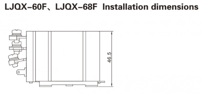 JQX-68F Mounting 80A Electromagnetic Relay 0