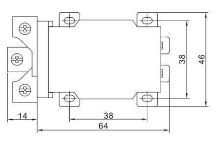 JQX-68F Mounting 80A Electromagnetic Relay 1