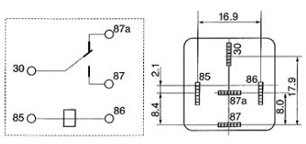 Car SPDT Mini 40 Amp 5 Pin Relay 24 Volt With Brackrest No Led Light 9