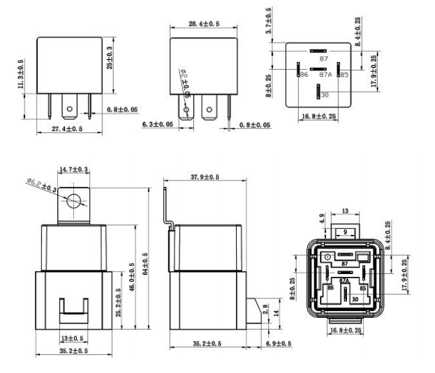 Multifunction Dodge Chrysler Light Relay 56007078 56007078AB 0
