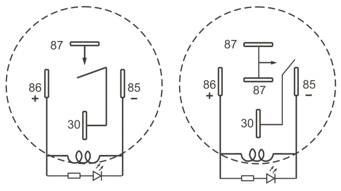 Automotive 12v 40a 5 Pin European Peugeot 405 relay 9458628780 6