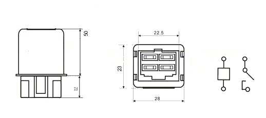 95220-33200 95220-14020 12vdc 40a Spdt Automotive Relay95220-21400 95220-34700  MC843788 JD 184 95220-21000 95220-21055 6